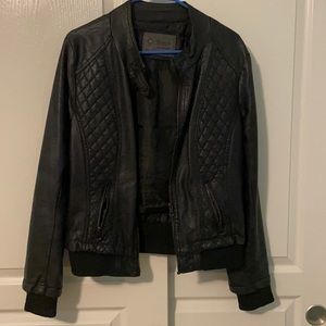 Faux Leather Biker Jacket